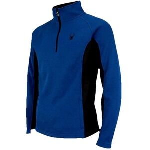 Spyder Outbound Core Men's Size L  Royal Blue With Black 1/4 Zipper